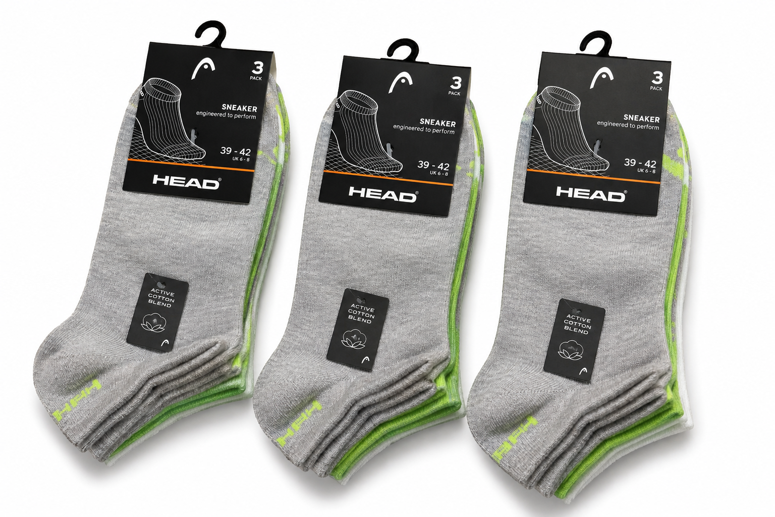 HEAD Sneaker Socken – 10× 3er Pack (30 Paar)